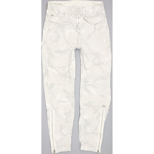 G-Star Army Zip Women Grey Tapered Loose Boyfriend Jeans W24 L34
