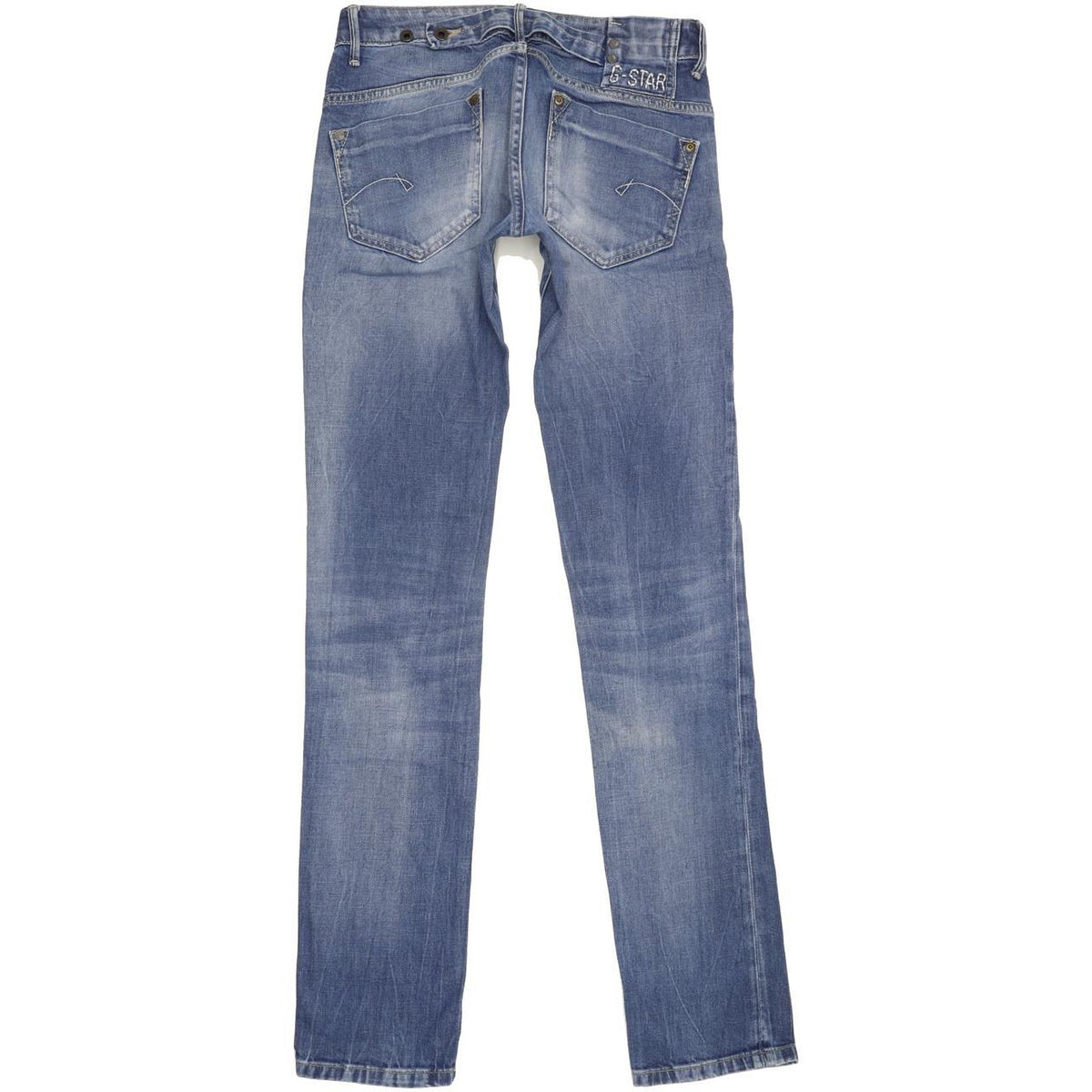 G-Star Women Blue Straight Slim Stretch Jeans W27 L34