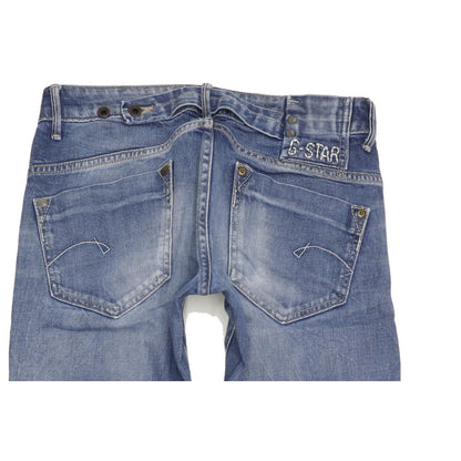 G-Star Women Blue Straight Slim Stretch Jeans W27 L34