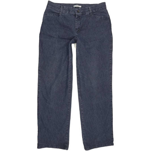 Lee Blue Straight Relaxed Stretch Jeans High Waisted W36 L32