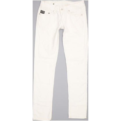 G-Star Women White Straight Slim Stretch Jeans W26 L31
