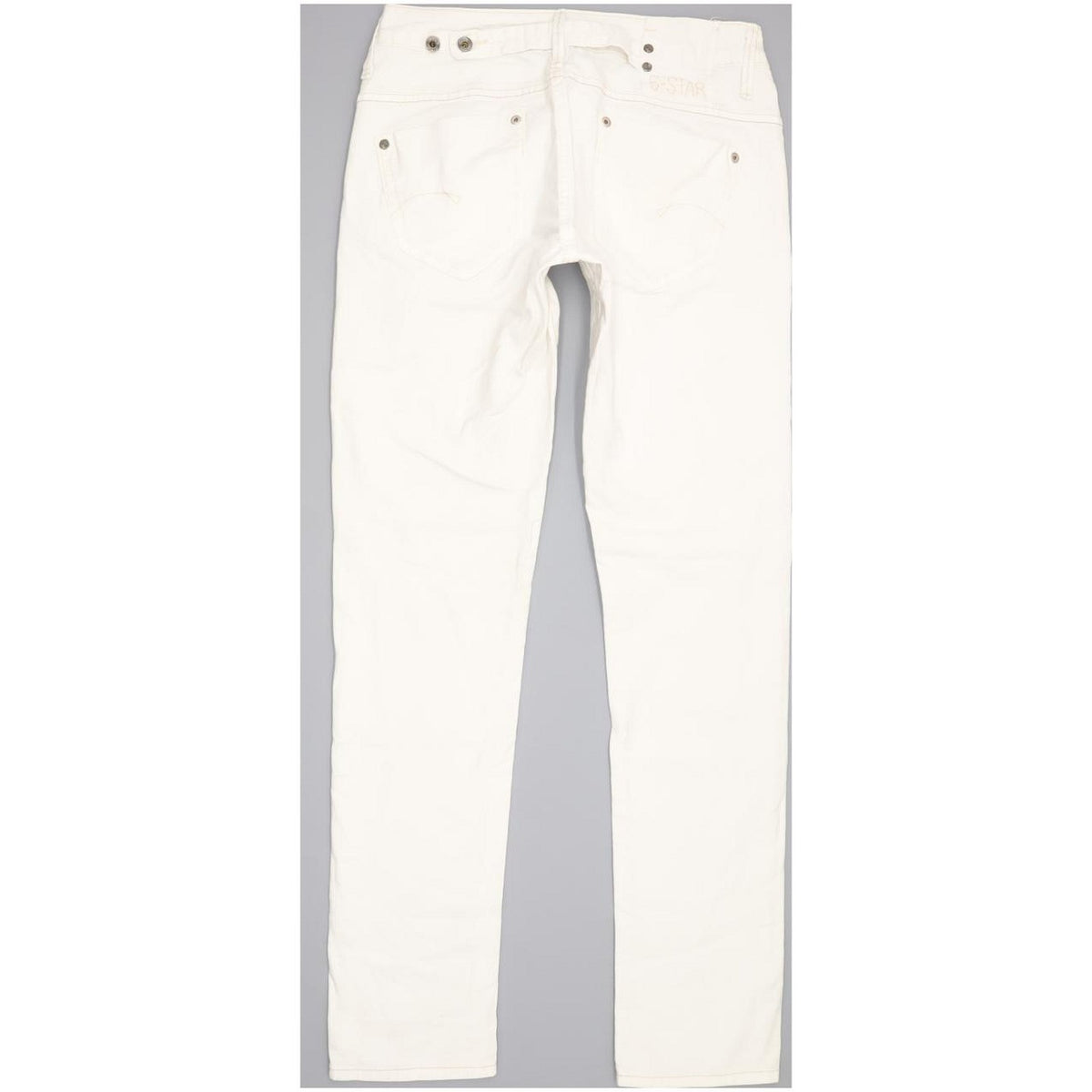 G-Star Women White Straight Slim Stretch Jeans W26 L31