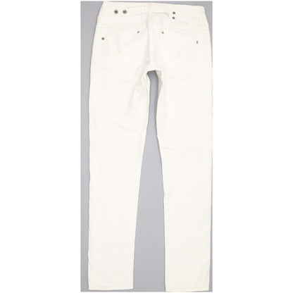 G-Star Women White Straight Slim Stretch Jeans W26 L31
