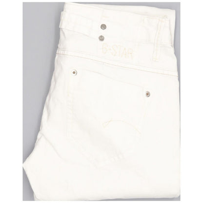 G-Star Women White Straight Slim Stretch Jeans W26 L31