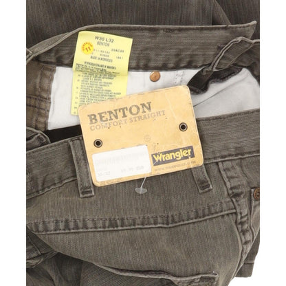 Wrangler Benton Men Grey Straight Regular Jeans W30 L32