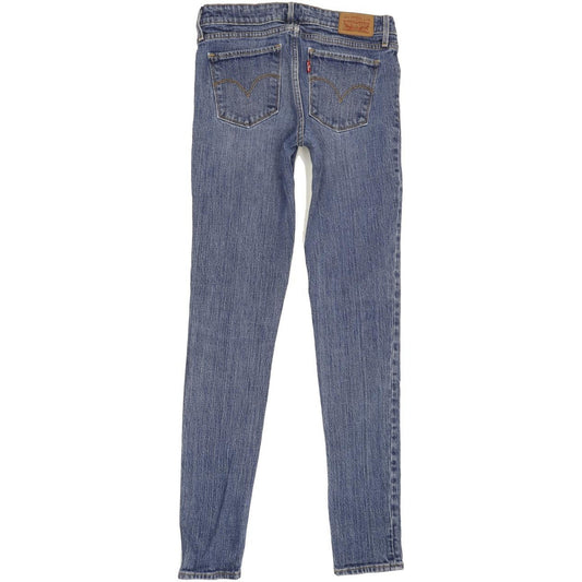 Levi's 711 Women Blue Skinny Slim Stretch Jeans W26 L31