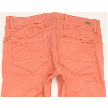 G-Star Refender Pink Women Skinny Slim Stretch Jeans W27 L32