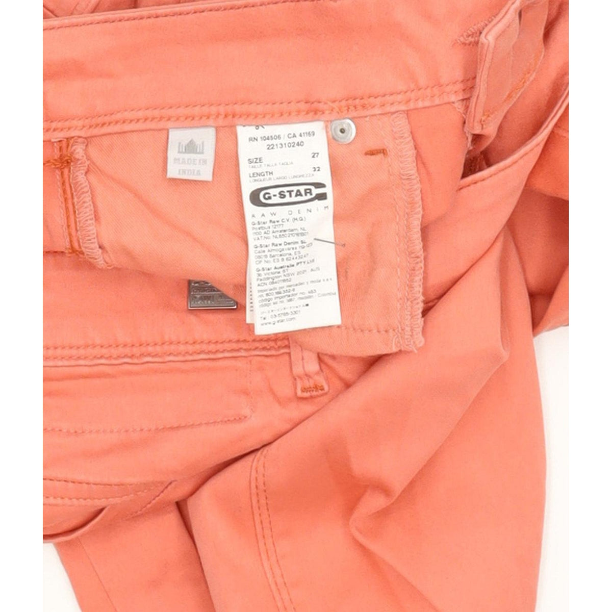 G-Star Refender Pink Women Skinny Slim Stretch Jeans W27 L32