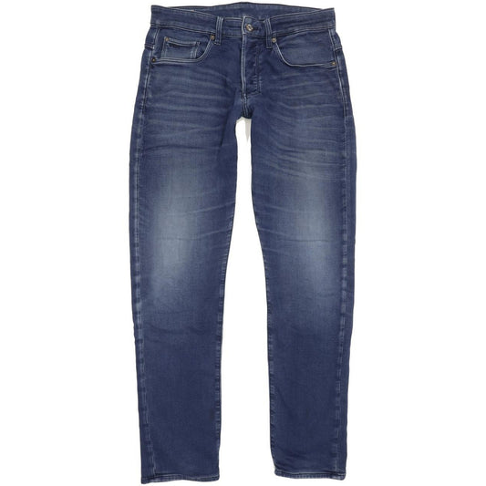G-Star 3301 Men Blue Tapered Regular Stretch Jeans W31 L31