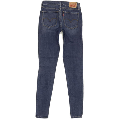 Levi's 710 Super Women Blue Skinny Slim Stretch Jeans W26 L30