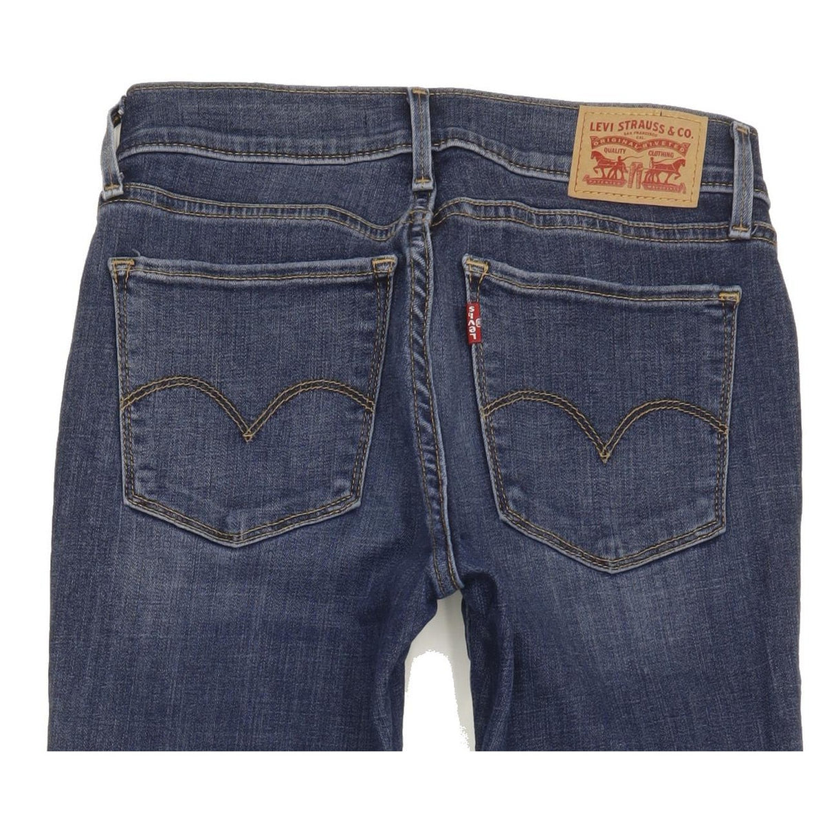 Levi's 710 Super Women Blue Skinny Slim Stretch Jeans W26 L30