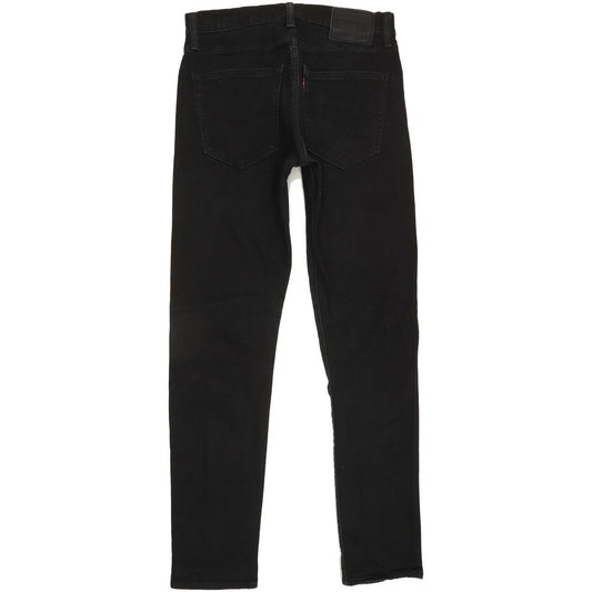 Levi's 512 Men Black Tapered Slim Stretch Jeans W30 L31