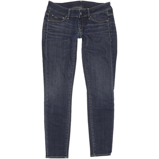 G-Star 3301 Women Blue Skinny Slim Stretch Jeans W28 L29
