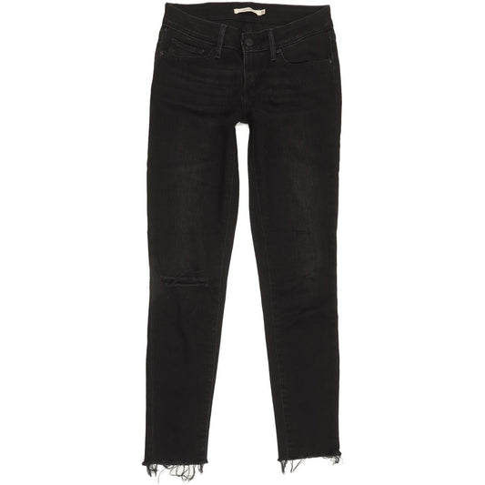 Levi's 711 Women Black Skinny Slim Jeans W25 L27