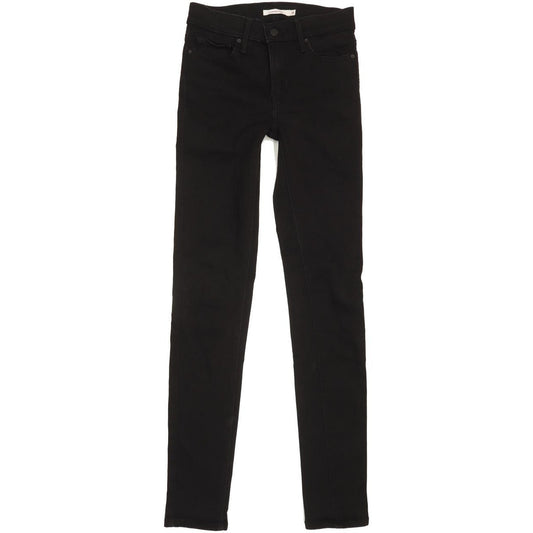 Levi's Slimming Women Black Skinny Slim Stretch Jeans W26 L31
