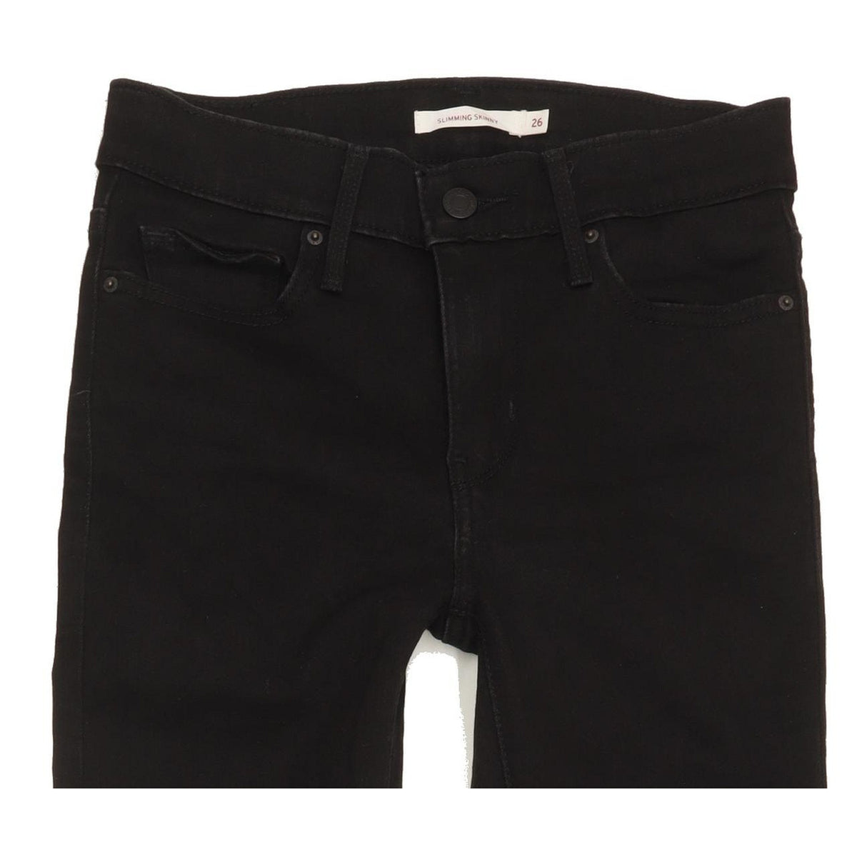 Levi's Slimming Women Black Skinny Slim Stretch Jeans W26 L31