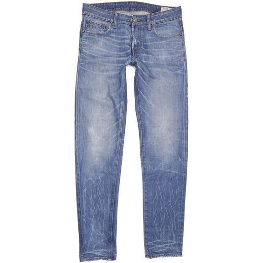 G-Star 3301 Low Men Blue Tapered Slim Jeans W31 L34
