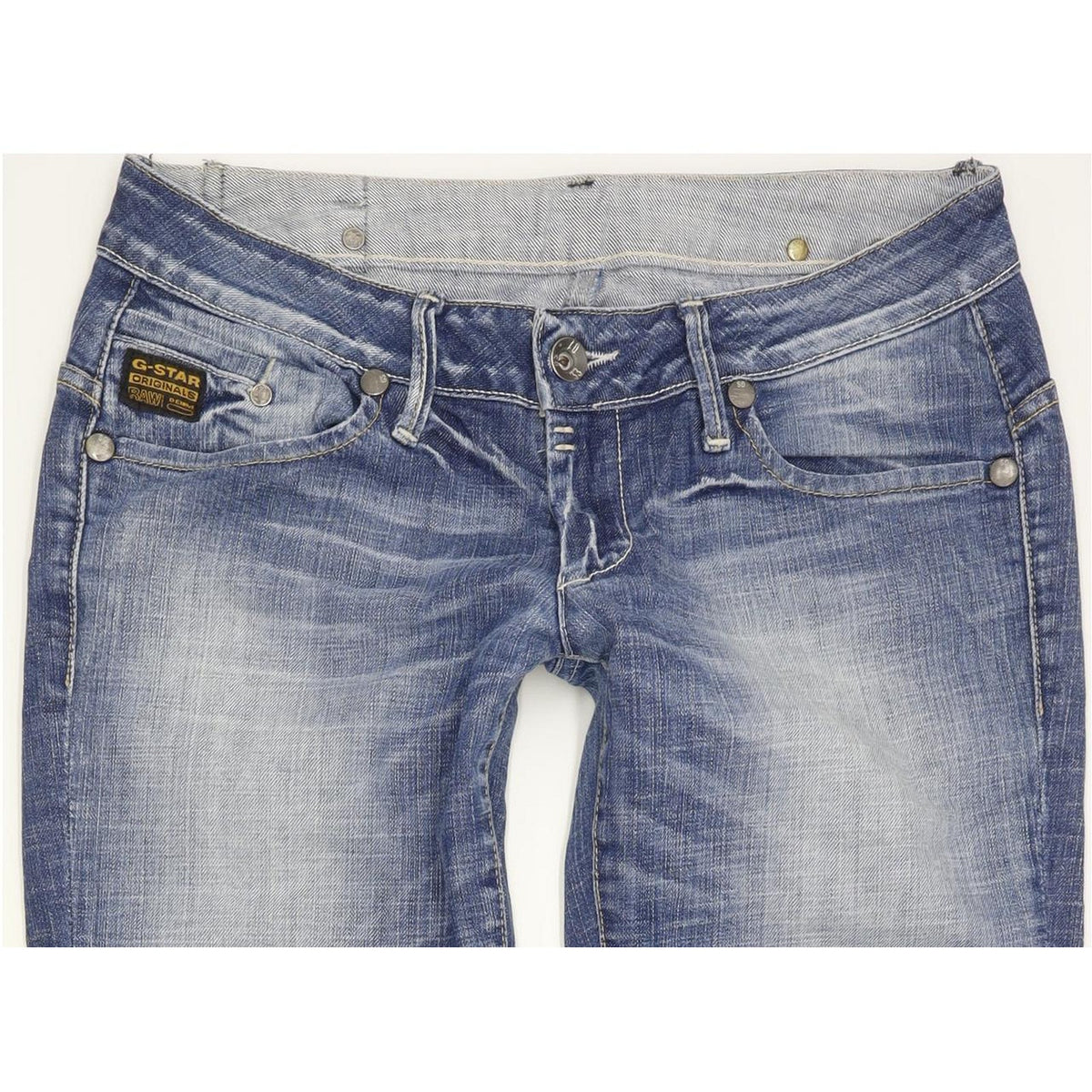 G-Star Midge Women Blue Straight Slim Stretch Jeans W31 L28