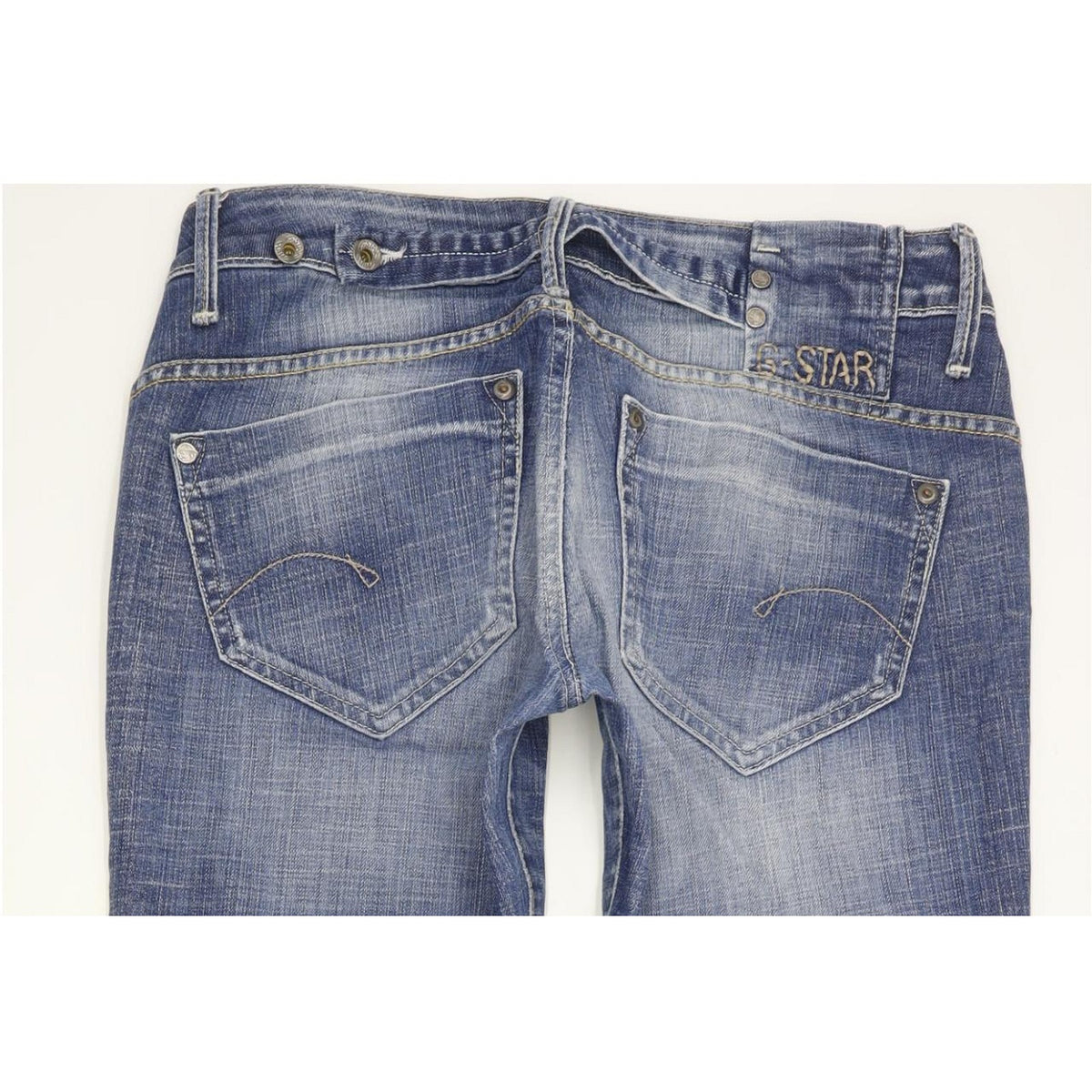 G-Star Midge Women Blue Straight Slim Stretch Jeans W31 L28