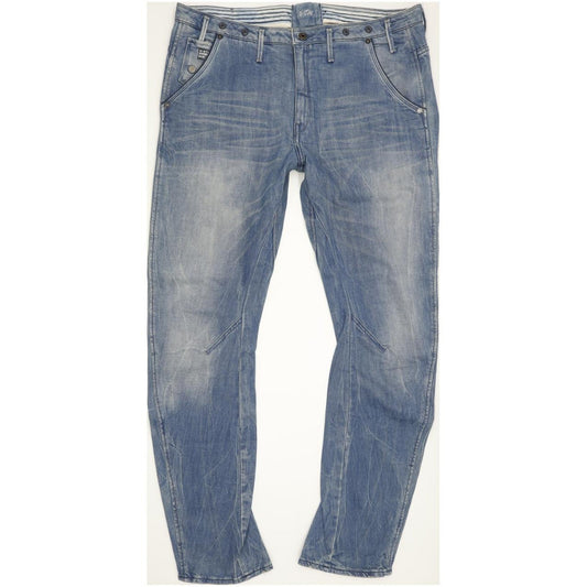 G-Star Arc Navy 3D Women Blue Tapered Loose Stretch Jeans W31 L34