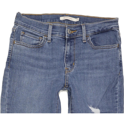 Levi's 710 Super Women Blue Skinny Slim Stretch Jeans W27 L30