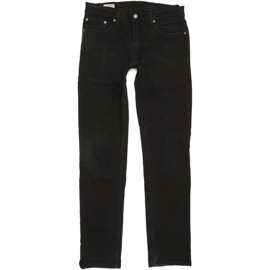 Levi's 511 Men Black Straight Slim Stretch Jeans W32 L33