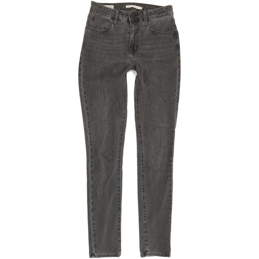 Levi's 721 High Rise Women Grey Skinny Stretch Jeans W27 L30