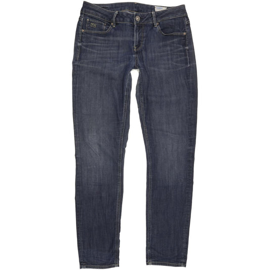 G-Star 3301 Contour Women Blue Skinny Slim Stretch Jeans W32 L32