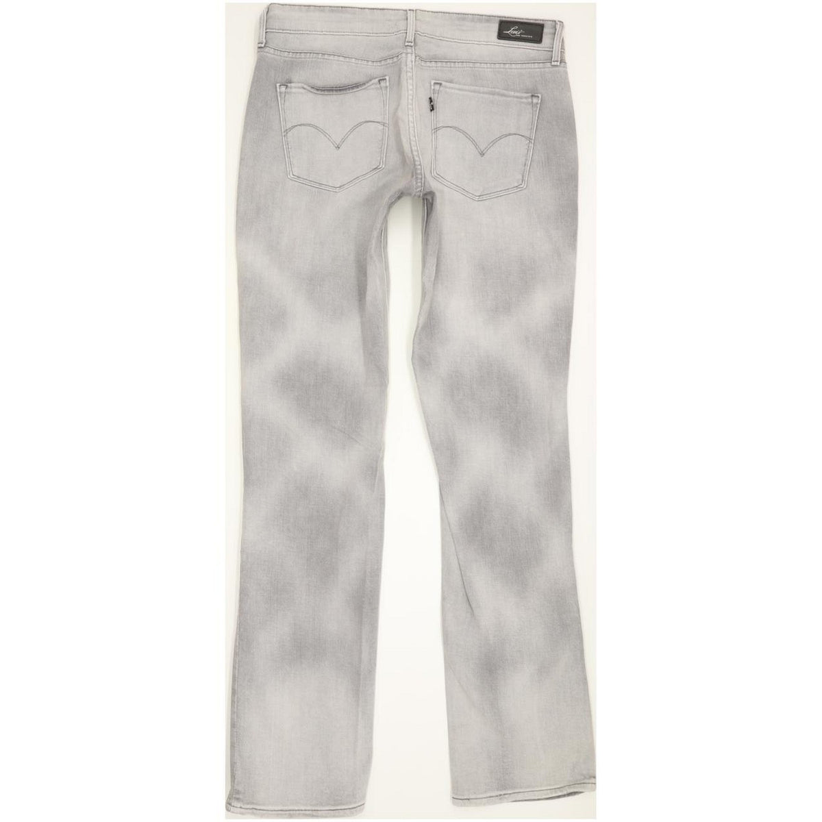 Levi's Demi Curve Women Grey Straight Slim Stretch Jeans W29 L32