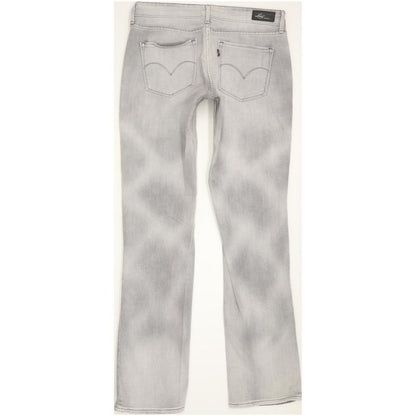 Levi's Demi Curve Women Grey Straight Slim Stretch Jeans W29 L32