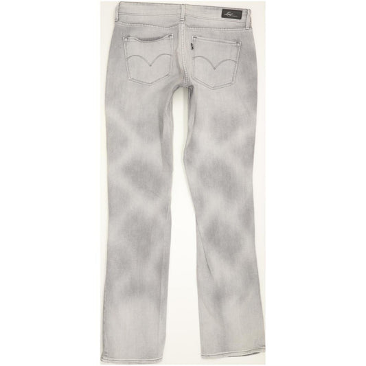 Levi's Demi Curve Women Grey Straight Slim Stretch Jeans W29 L32
