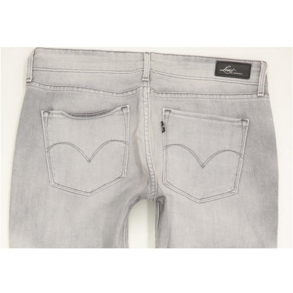 Levi's Demi Curve Women Grey Straight Slim Stretch Jeans W29 L32