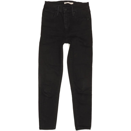 Levi's Mile High Rise Women Black Skinny Stretch Jeans W26 L25