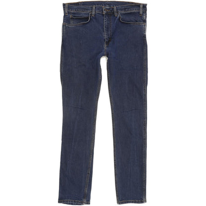 Levi's Blue Straight Regular Stretch Jeans High Waisted W34 L31