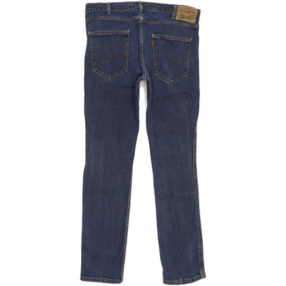 Levi's Blue Straight Regular Stretch Jeans High Waisted W34 L31