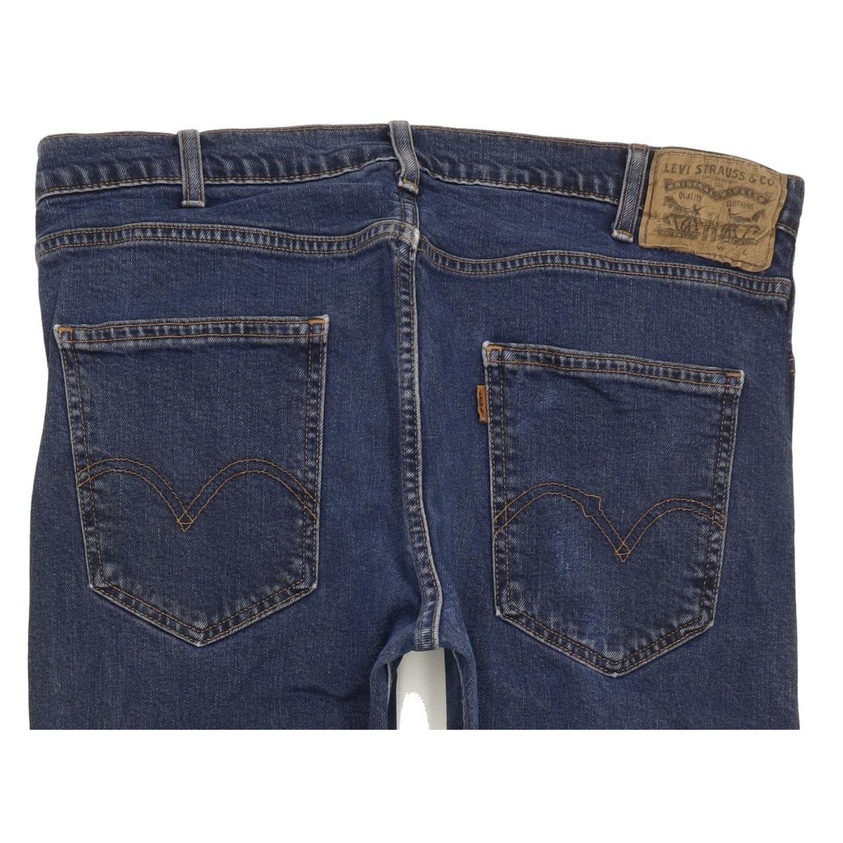 Levi's Blue Straight Regular Stretch Jeans High Waisted W34 L31
