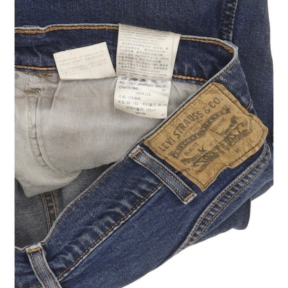 Levi's Blue Straight Regular Stretch Jeans High Waisted W34 L31