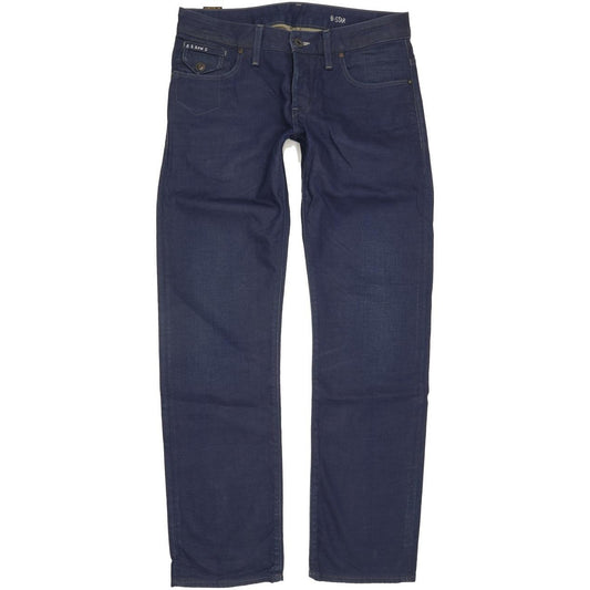 G-Star Morris Low Men Blue Straight Slim Jeans W31 L32