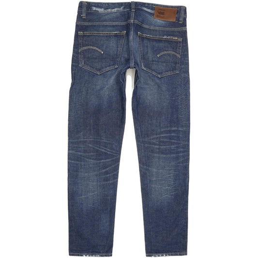 G-Star 3301 Low Men Blue Tapered Slim Jeans W34 L32