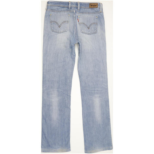 Levi's 627 Women Blue Straight Regular Stretch Jeans W30 L31