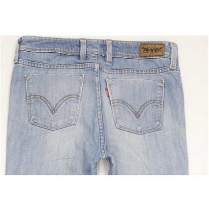 Levi's 627 Women Blue Straight Regular Stretch Jeans W30 L31