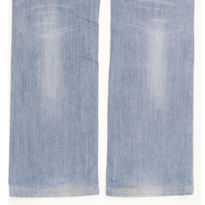 Levi's 627 Women Blue Straight Regular Stretch Jeans W30 L31