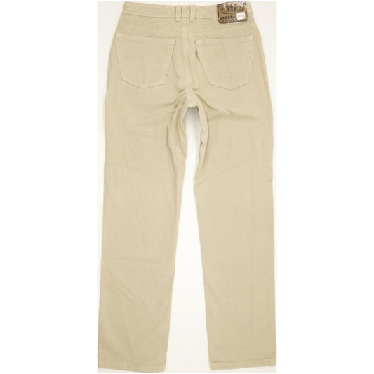 Joker Double Saddle Sttitched Men Beige Straight Regular Jeans W33 L33