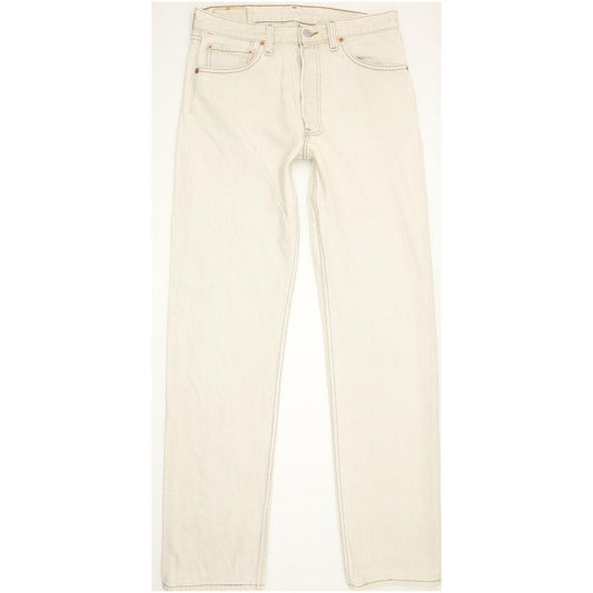 Levi's 501 Made in USA Men Beige Straight Regular Jeans W33 L34