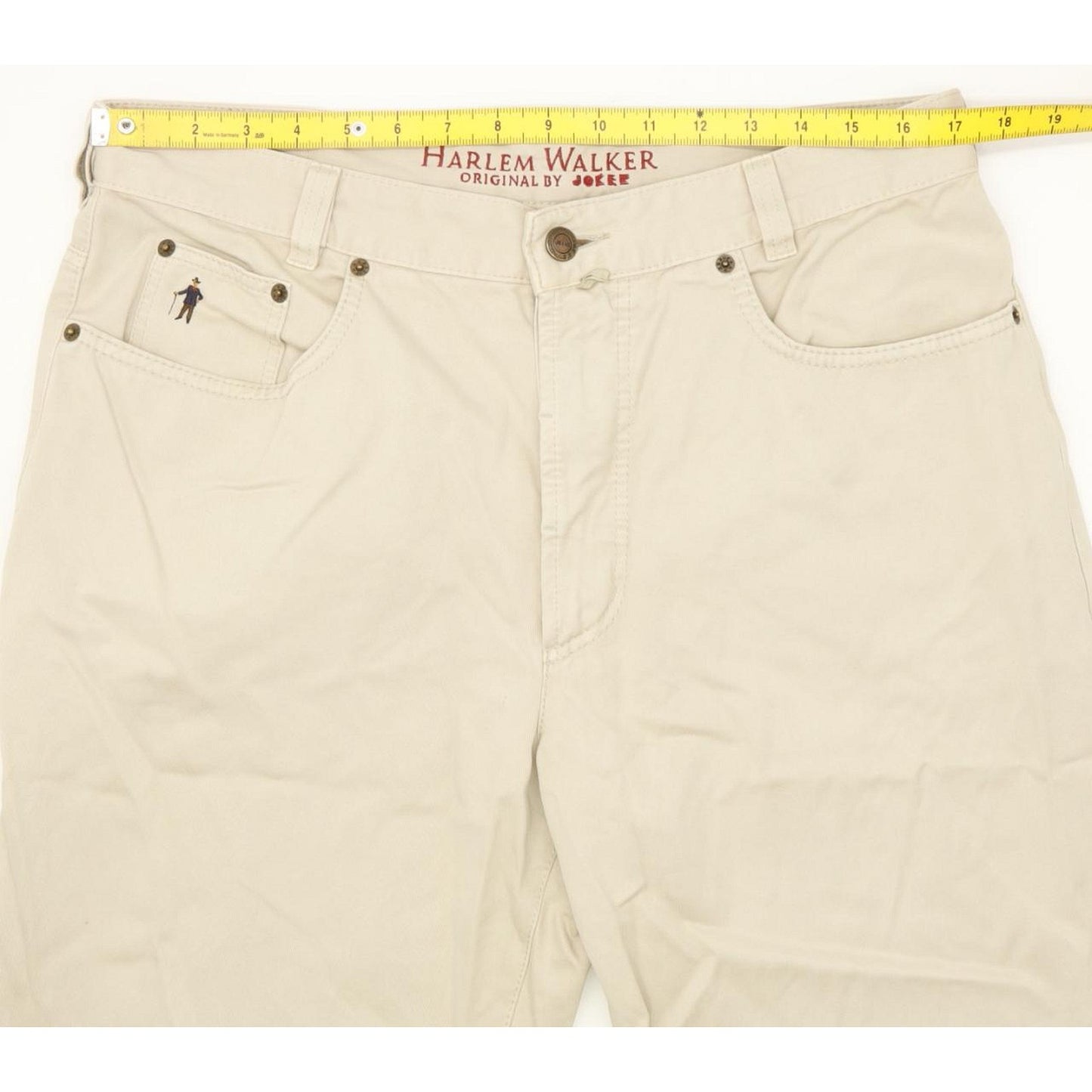 Joker Harlem Walker Men Beige Straight Regular Jeans W35 L30