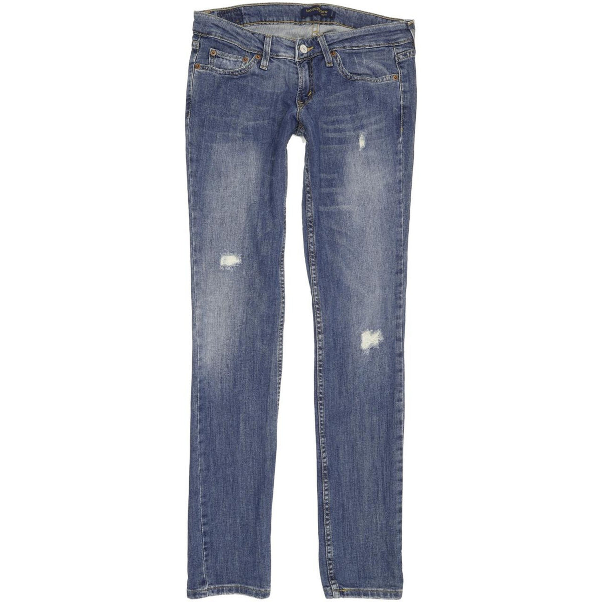 Levi's 524 Women Blue Straight Slim Stretch Jeans W30 L32
