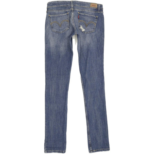 Levi's 524 Women Blue Straight Slim Stretch Jeans W30 L32