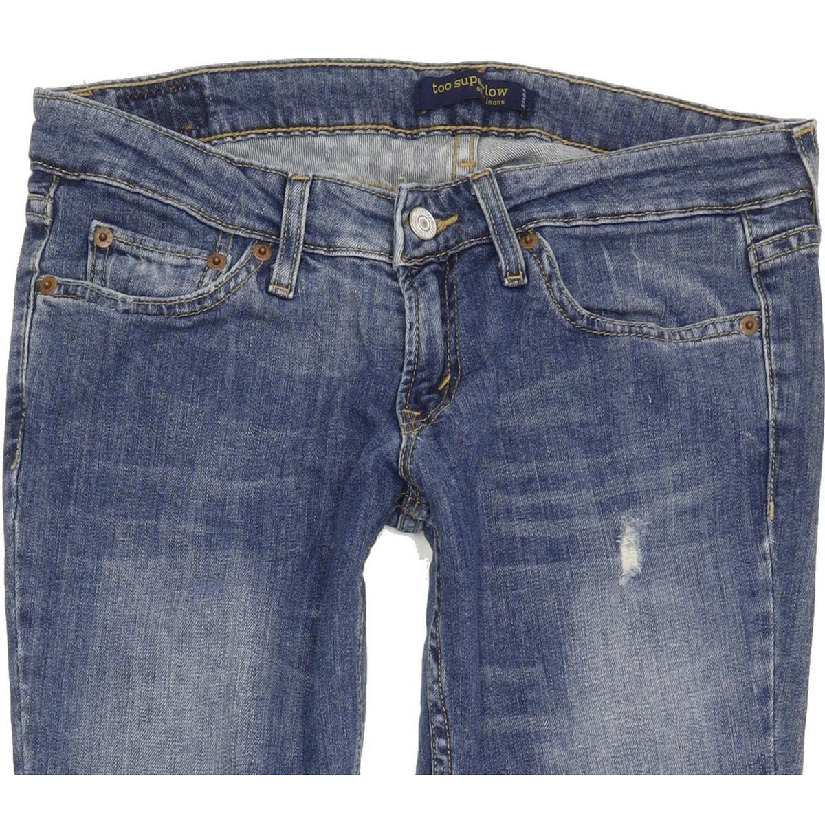 Levi's 524 Women Blue Straight Slim Stretch Jeans W30 L32