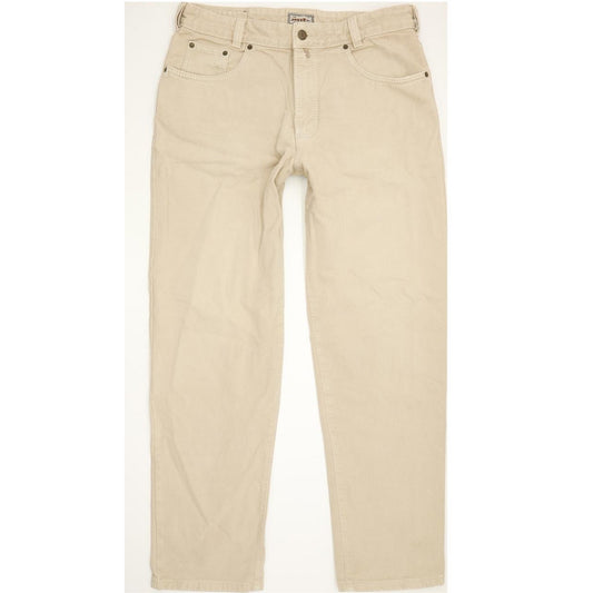 Joker The Three Famous Tailors Men Beige Straight Regular Jeans W36 L31