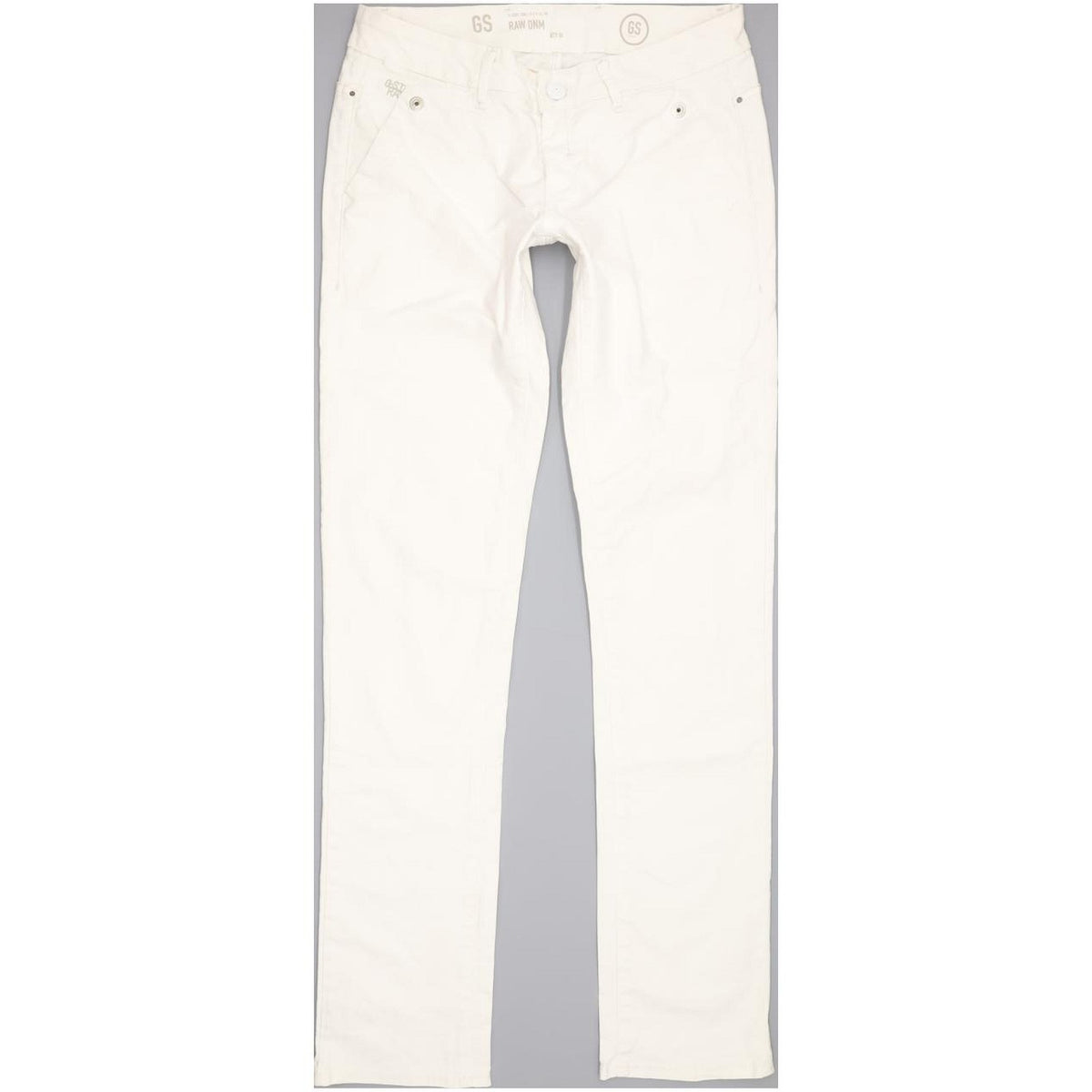 G-Star Gate Women White Straight Slim Stretch Jeans W29 L33
